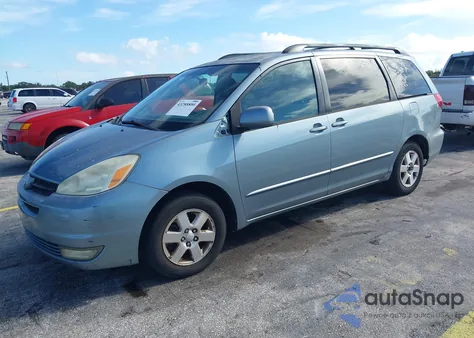 2004 Toyota Sienna Xle из США, поврежденный, VIN 5TDZA22C14S168160